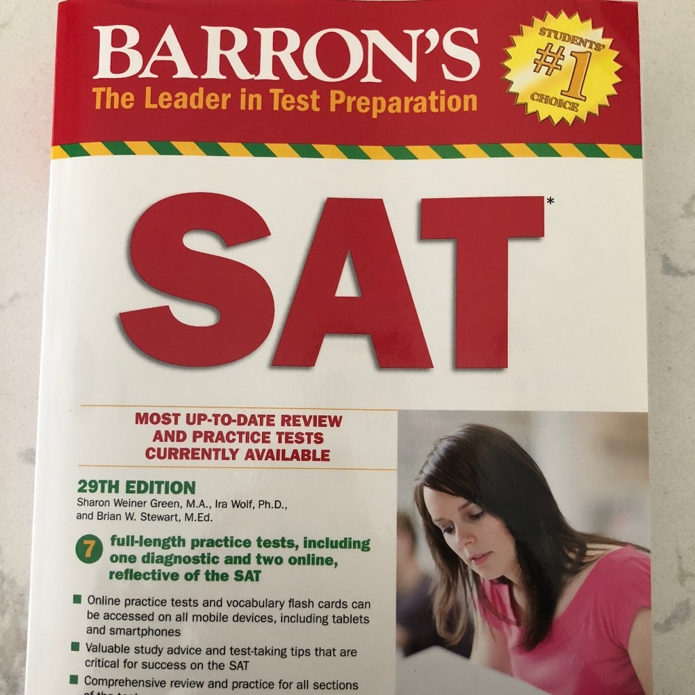 Barron's 29th Edition SAT Prep Book
